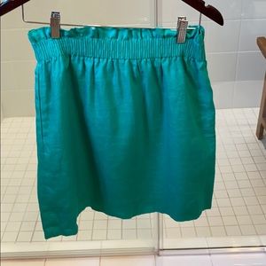 Linen j crew skirt